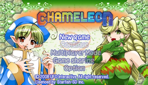 Chameleon title screen for PSP